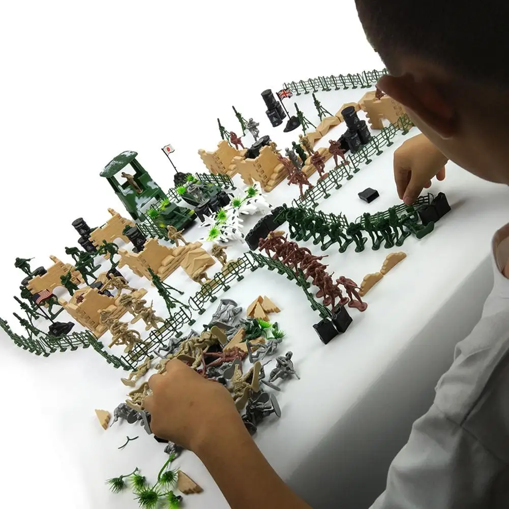 Пластиковые Военные солдаты HobbyLane 250 шт./компл. фигурки героев набор для игр