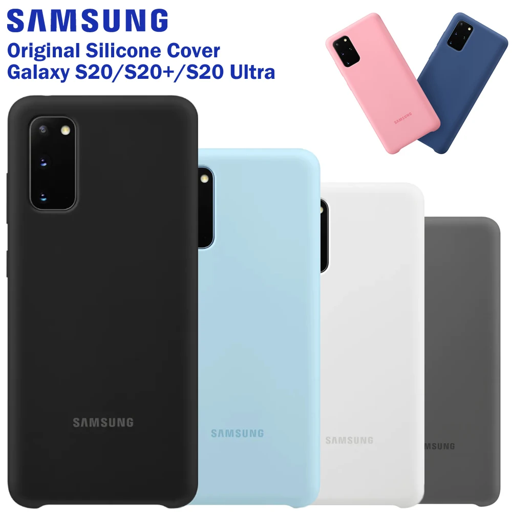 

S20 чехол оригинальный Samsung Galaxy S20Plus S20 ultra шелковистый силиконовый чехол Высокое качество Soft-Touch задняя защитная крышка Galaxy S20 + Plus