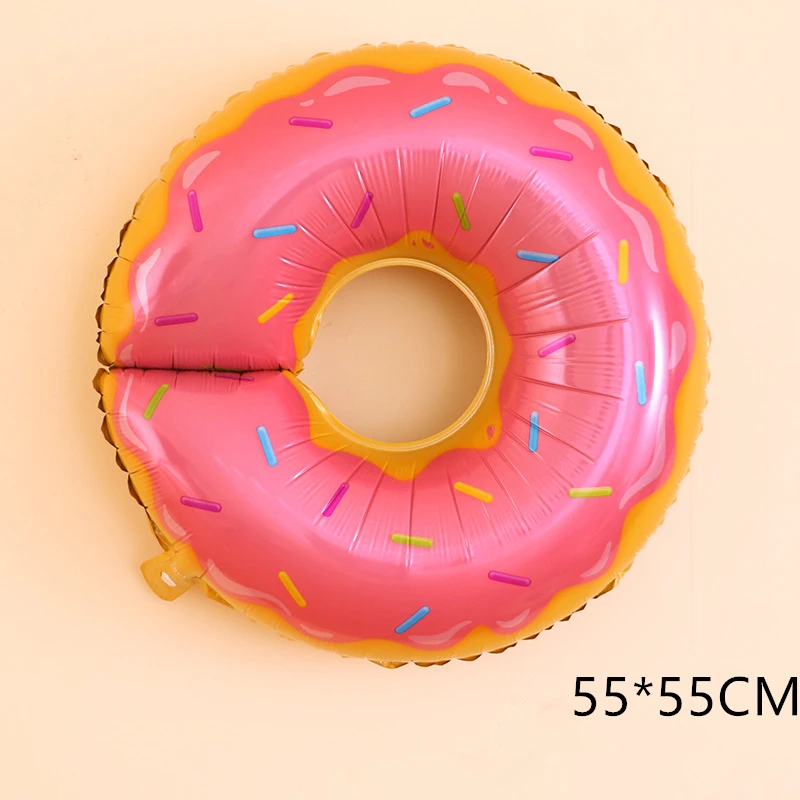 Pink Doughnut 1 шт конфетный пончик мороженое тема гелиевые фольгированные шары звезда круглые шары Детские принадлежности для украшения свадебной вечеринки детские игрушки - Цвет: Pink Doughnut