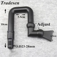 new multi angle adjustable water outlet fittings for fish tank aquarium pump duckbill nozzle water outlet return pipe fitting