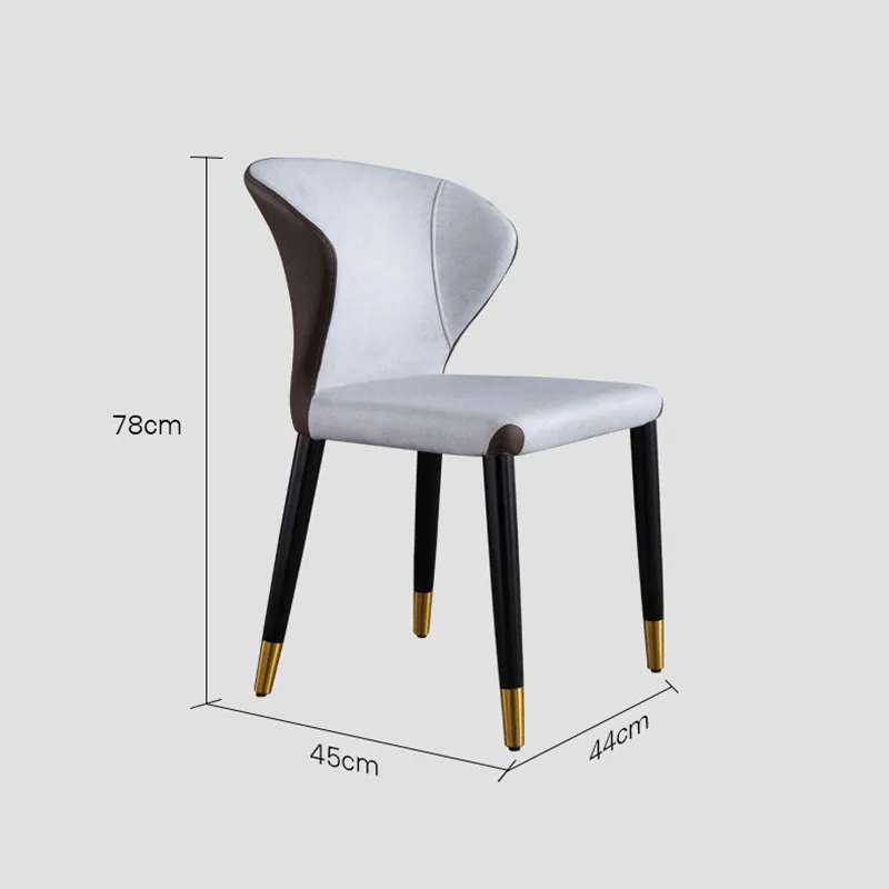 Современный минималистичный обеденный стул легкое роскошное офисное кресло из