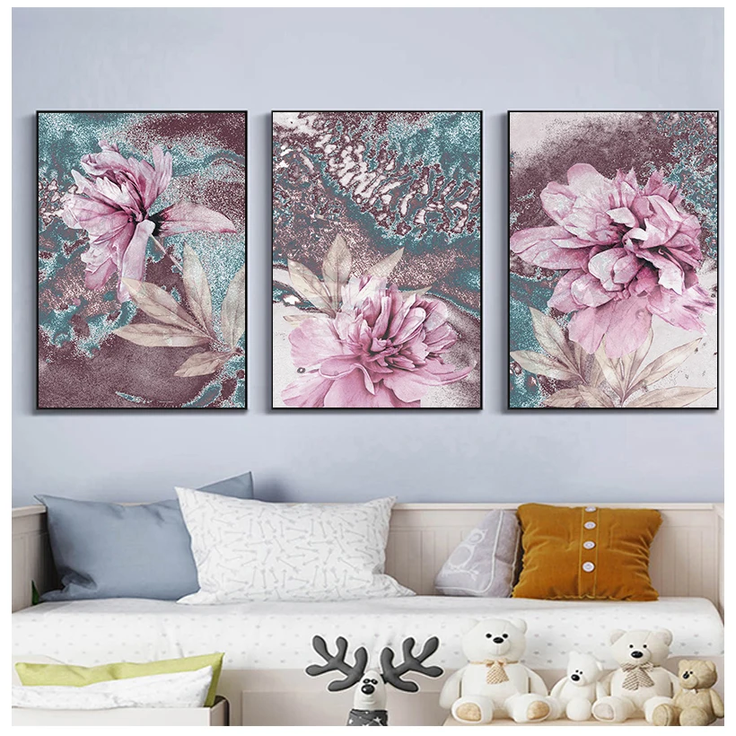 

Abstract Painting Scandinavian Poster Nordic Decoration Home Wall Art Flowers Posters And Prints Decorative Pictures Unframed