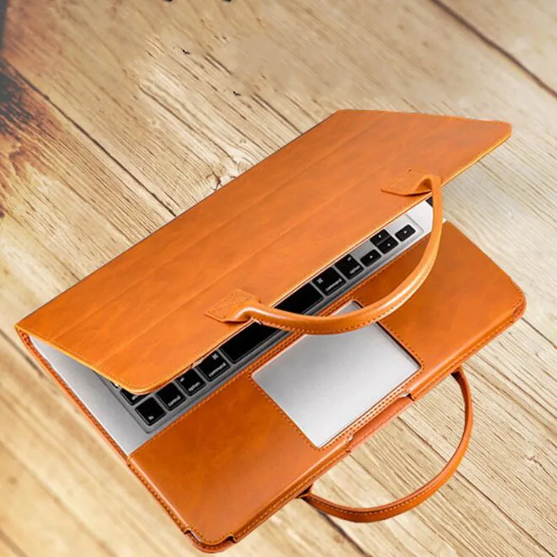 PU ручная сумка для Apple 11 12 13 3 &quotAir Pro 15 4 дюймов Macbook Портативная ноутбука чехол 2021