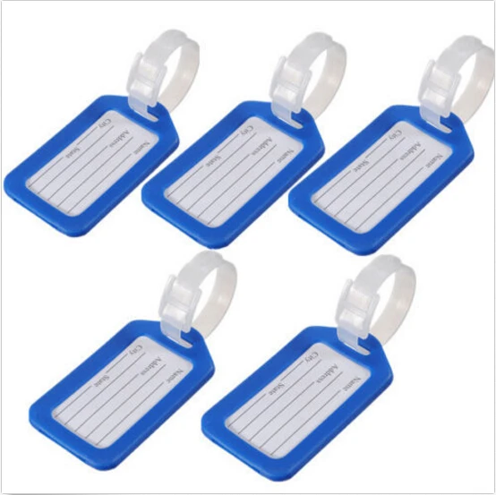 Ярлыки для багажа простой дизайн ярлыки сумок 5 шт. горячий адрес имя ремень сумка