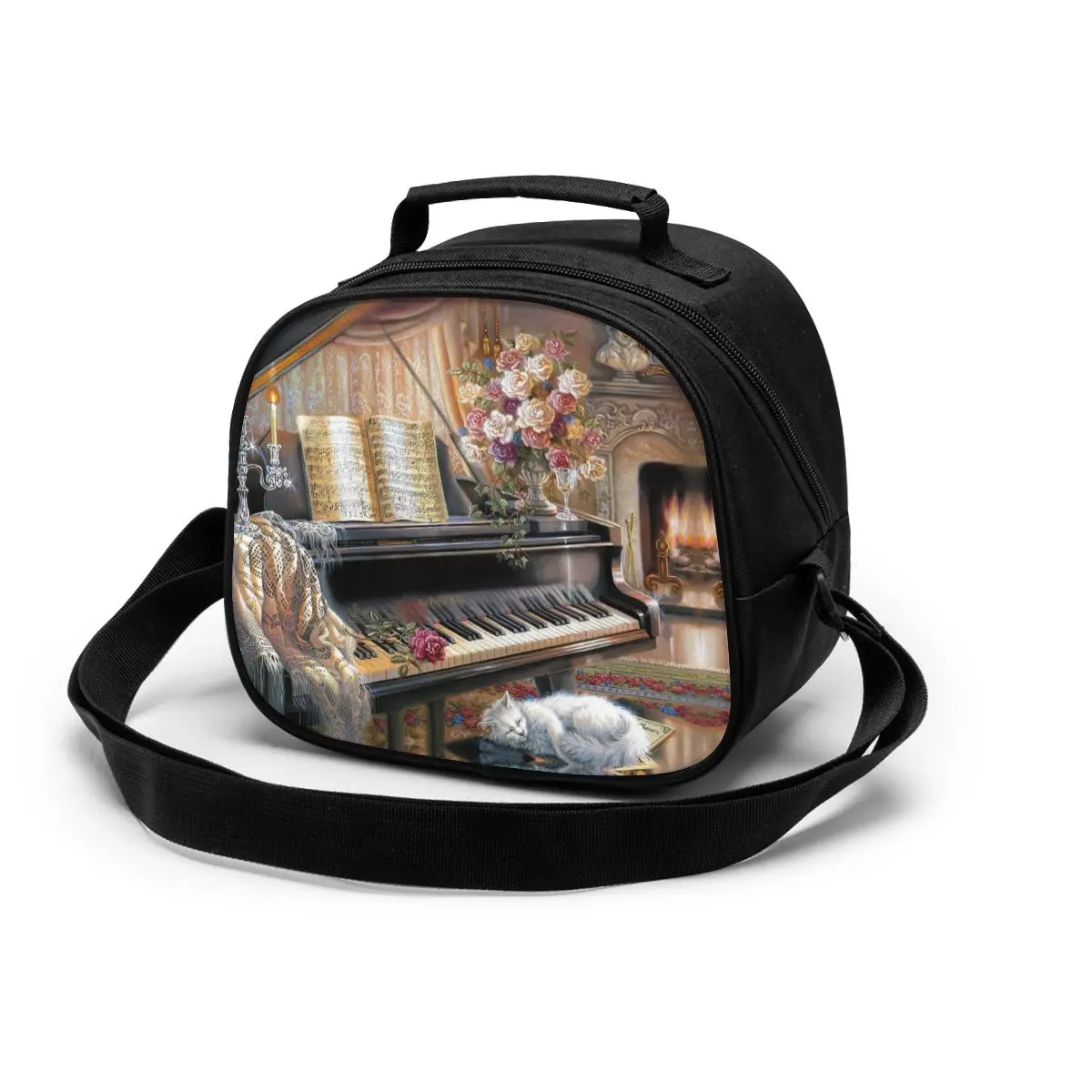 

Love Live Children's meal bag Waterproof Portable Zipper Thermal Oxford Lunch Bags For Women Convenient Lunch Box Tote Food Bags