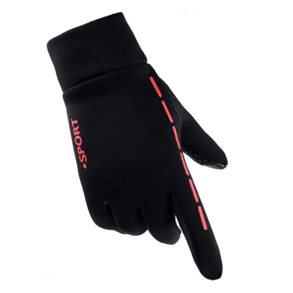 

Mens Winter Outdoor Warm Gloves Winter Stretch Gloves Non-slip Mountaineering Cycling Gloves Split Finger Touch Screen Gloves