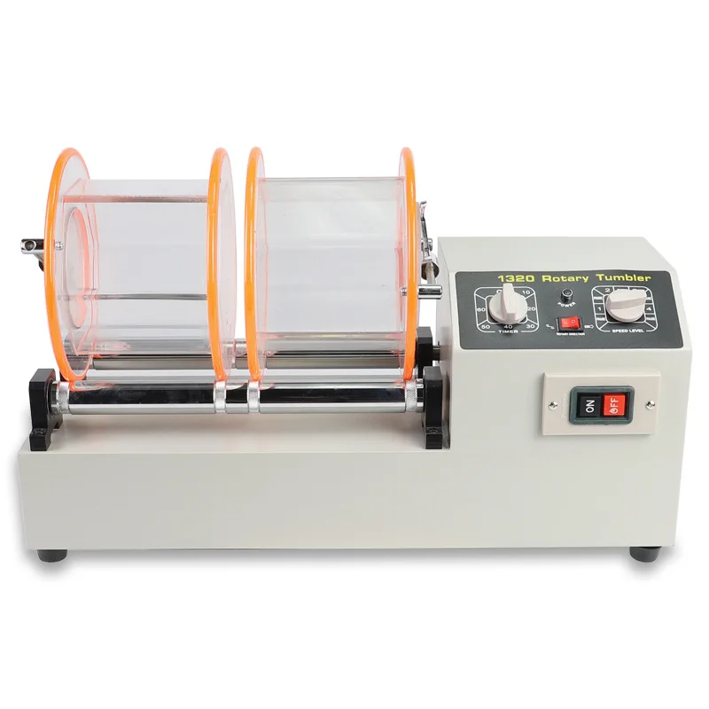 

Large Roller Polisher Double Bucket Barrel Scroll Gold Silver Copper Aluminum Jewelry Polishing Machine Roller Polishing Tools