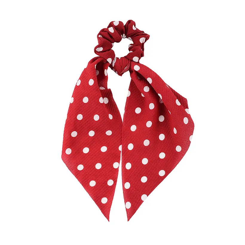 5 LEVAO резинка для волос с цветочным принтом, женский шарф для волос, эластичная лента для волос в богемном стиле, бант для волос, резиновые веревки, галстуки для волос для девочек, модные аксессуары - Цвет: 5