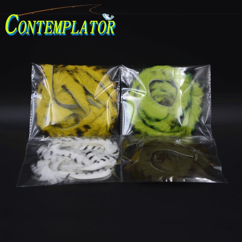 6 видов цветов 2 метра прямой крой зарезанные полосы Zonker форель бас мухи мобильный