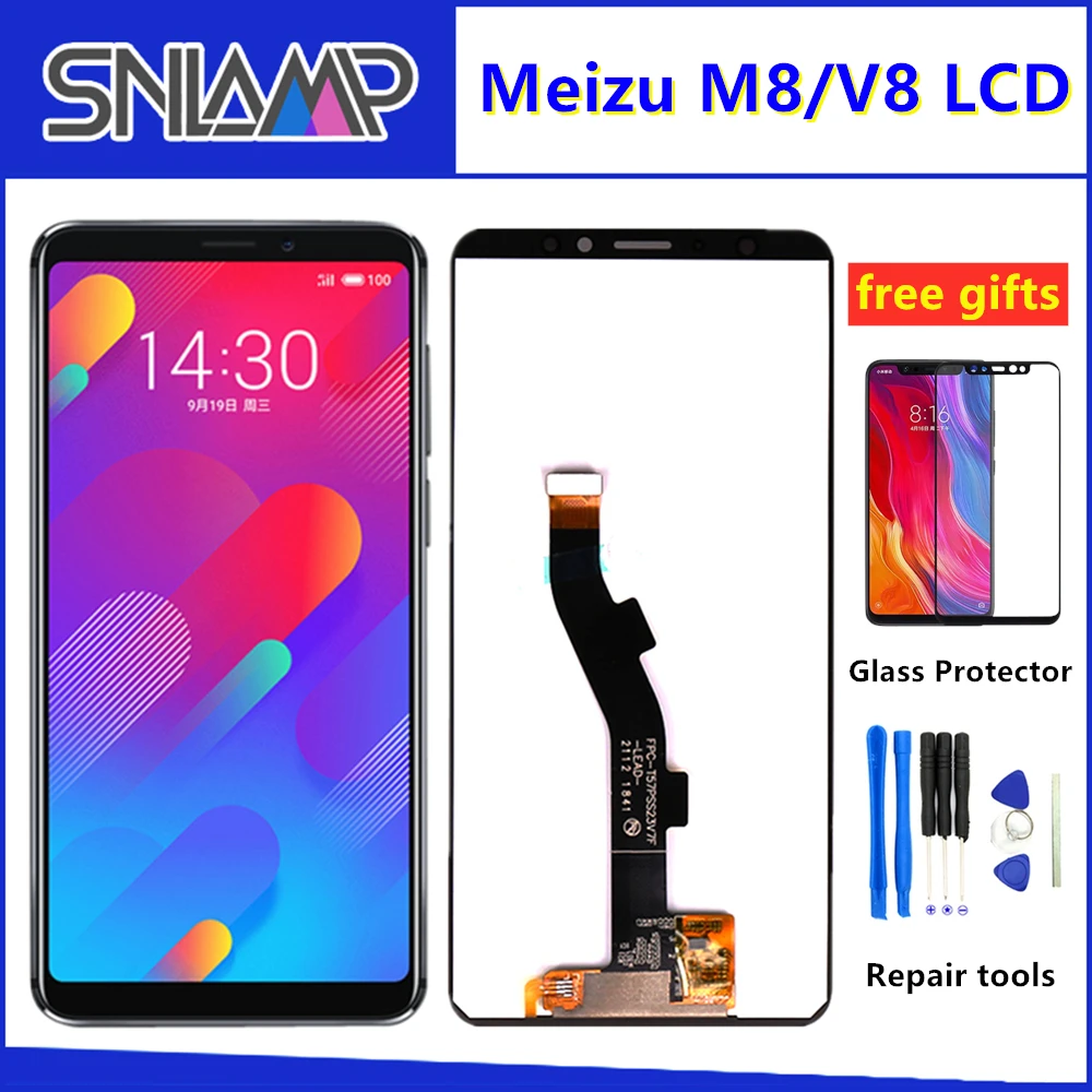 5 7 дюймов AAA Качество lcd для MEIZU M8 с рамкой экран дисплея рамкой|Экраны мобильных