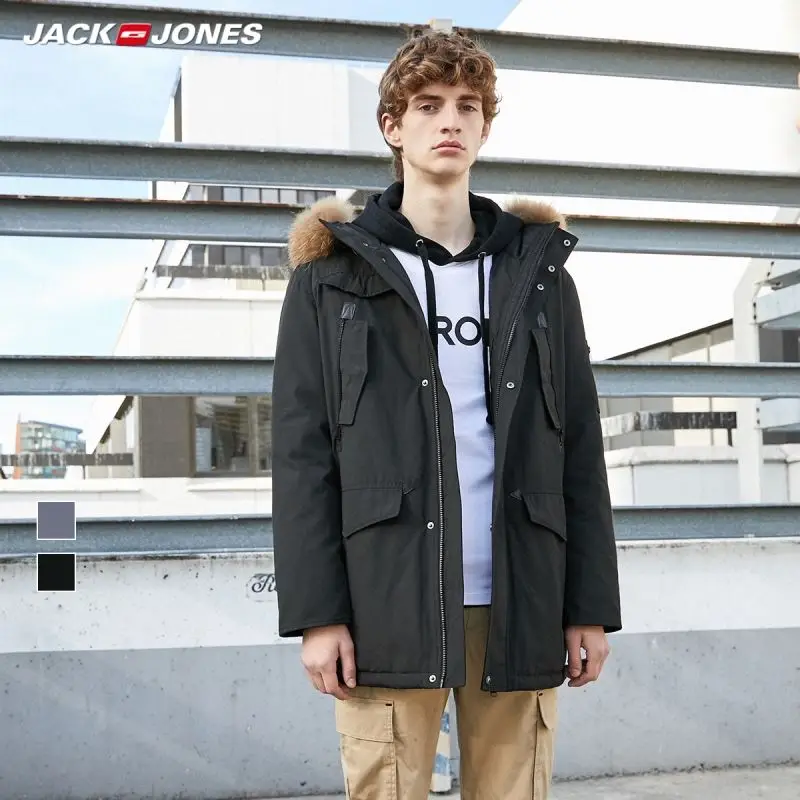 Пуховик мужской зимний с капюшоном 219312526 | Мужская одежда