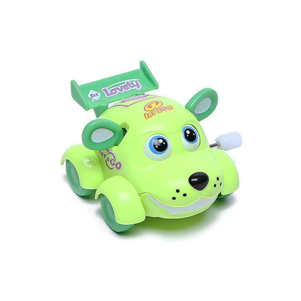 Милая собака мультяшный беговый автомобиль заводная игрушка Классическая