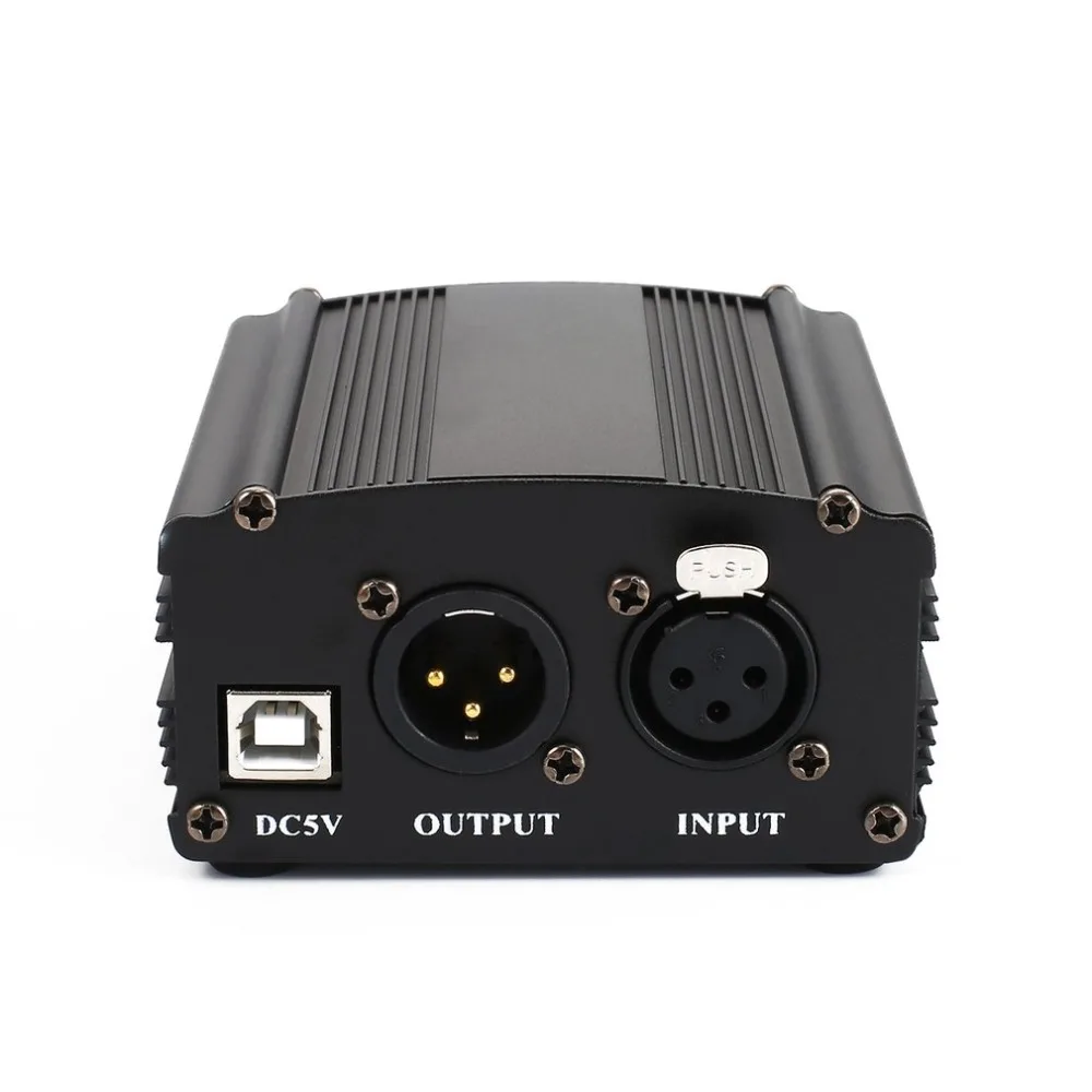 1 канальный 48 V USB Phantom Мощность 5 ноги кабель XLR Сделано в Китае 3Pin микрофонный для