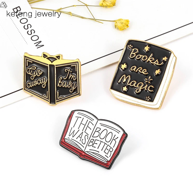 Коллекция булавок для чтения книг броши книга волшебная я занят значки с эмалью