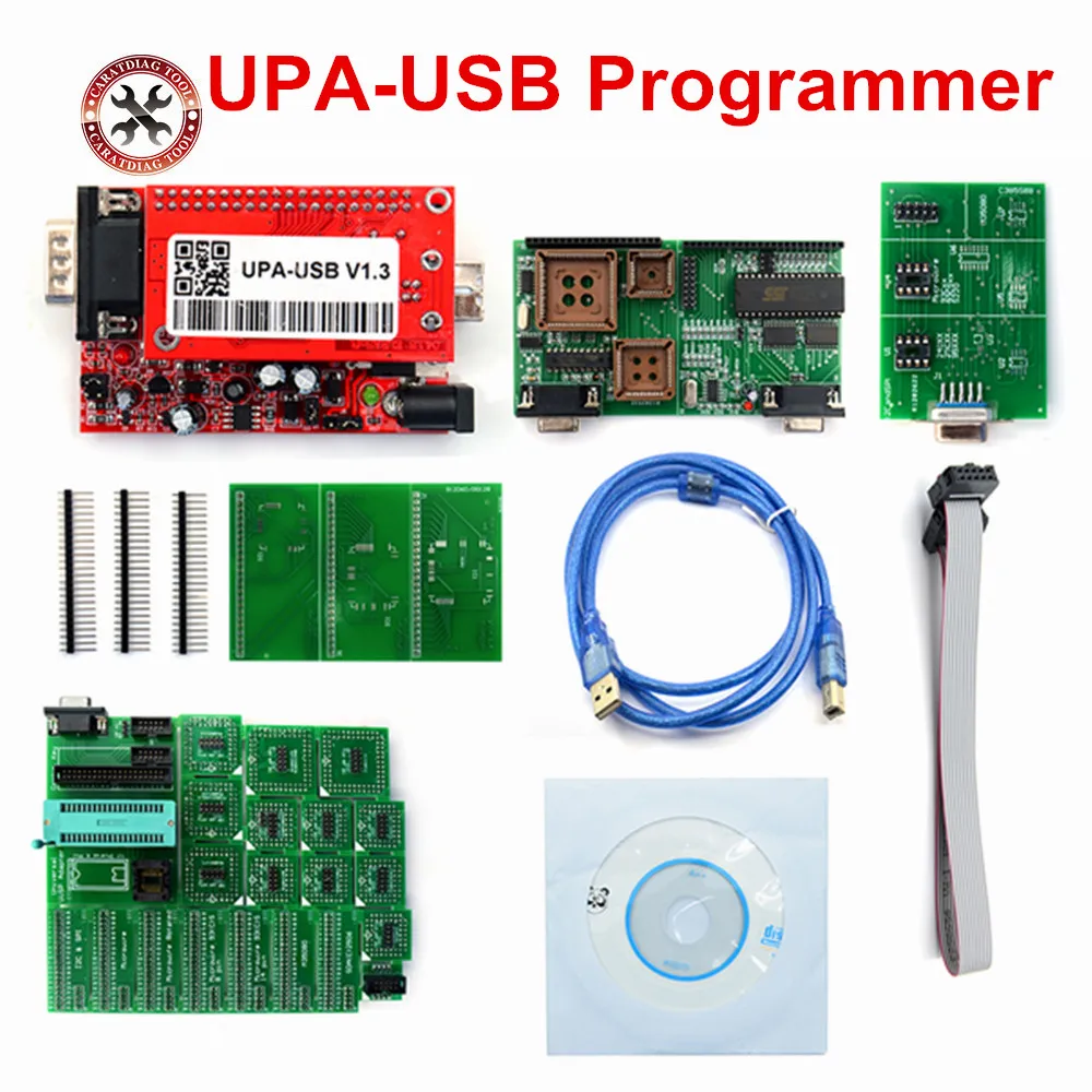 Зарубежные оригинальный UPA USB программист V1.3 с полной Адаптеры для основного