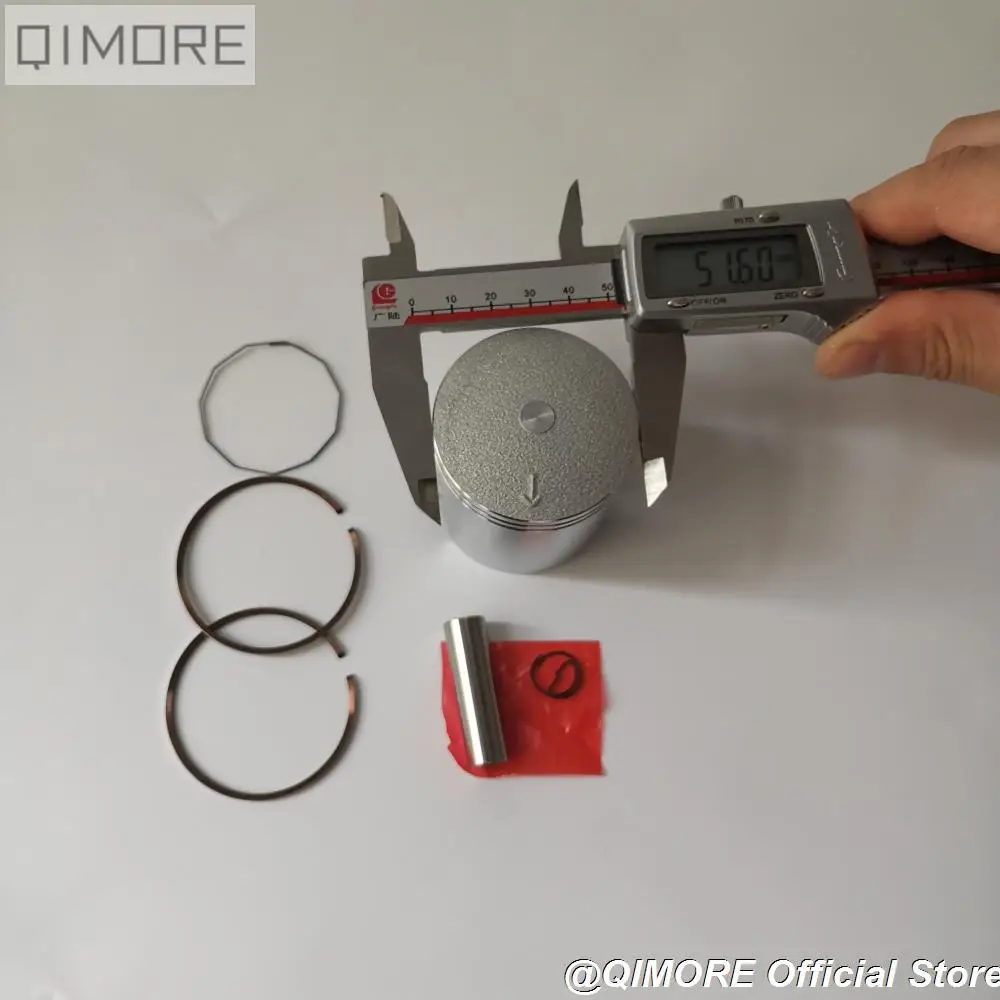 Комплект поршней и колец с большим отверстием 52 мм для скутера Minarelli JOG100 / JOG90 4DM