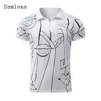 sexy men clothing ropa hombre 2022 summer new fashion polo shirt casual skinny tops zip up pullovers men shirts plus size s 3xl