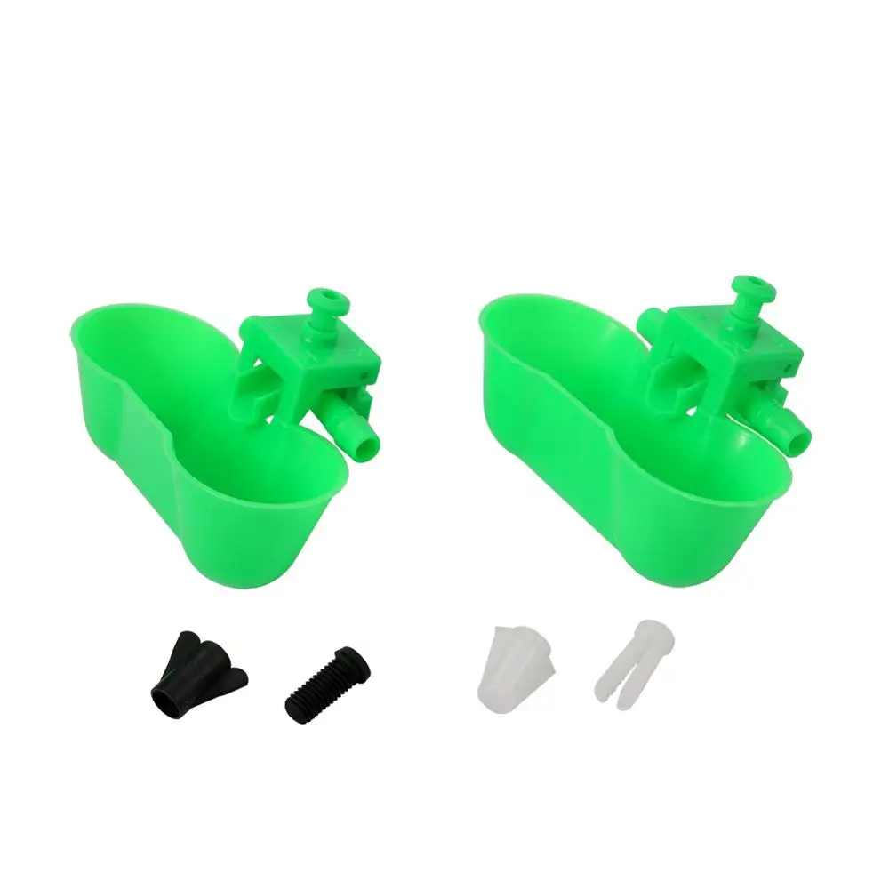 5 комплектов зеленая питьевая вода для перепелок двойная чаша воды с птицей и