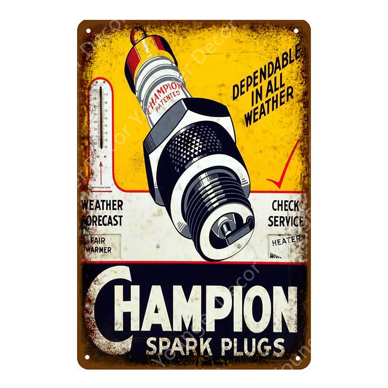 YD6632AI Vintage Alba Lube Motor Oil Metal Signs Power Lube Gasoline Garage Decor Ampol NGK Spark Plugs Art Poster Wall Plaque YI-142 - Цвет: YD6632AI