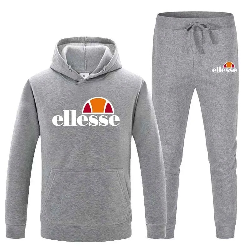 

European trend autumn winter hoodie pant casual sets ELL couple sweatershirt suit female fashion sports men's sets