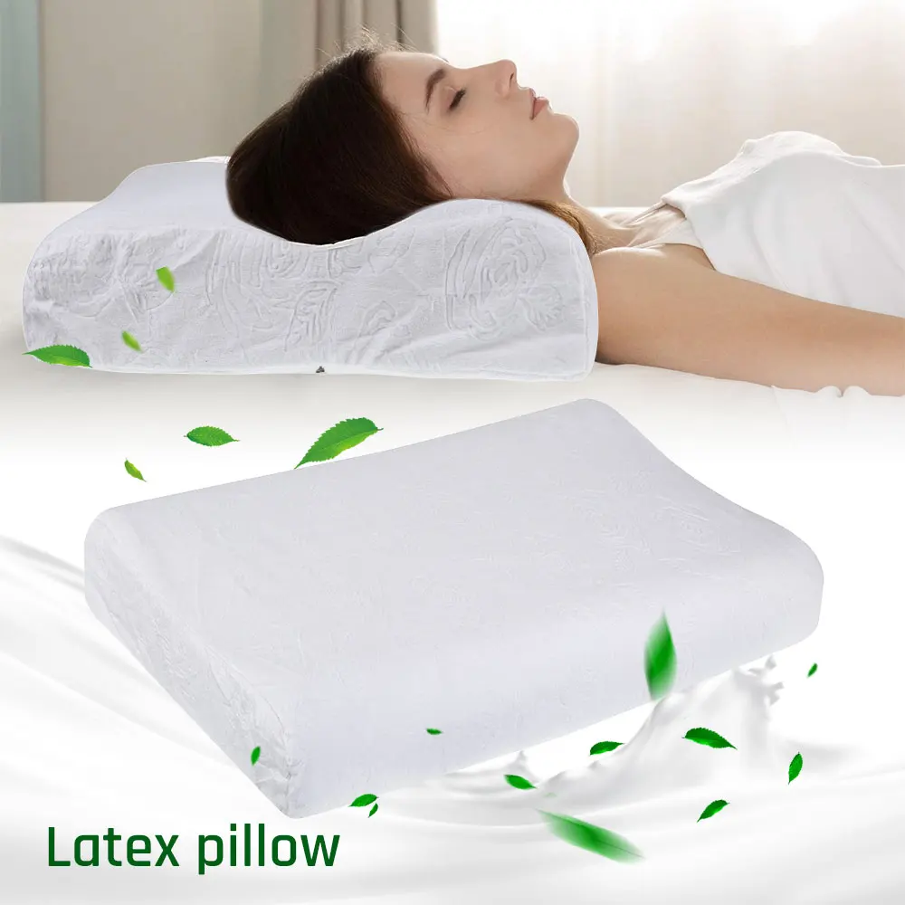 

Orthopedic Latex Magnetic 50*30CM White Color Neck Pillow Slow Rebound Memory Foam Pillow Cervical Health Care Pain Release