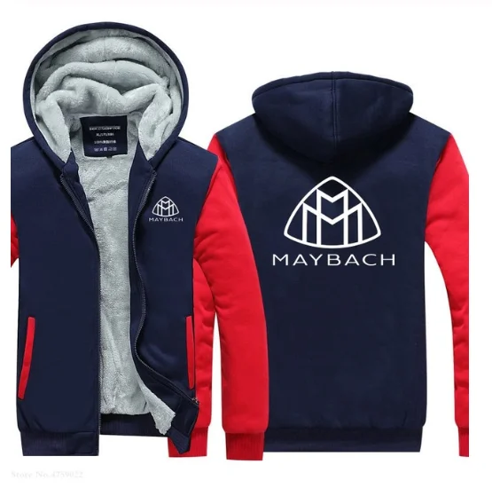 

2020NEW Women Winter Warm Full Sleeve Hooded Thicken for Maybach sweatshirt Plus Velvet coat male jackets G
