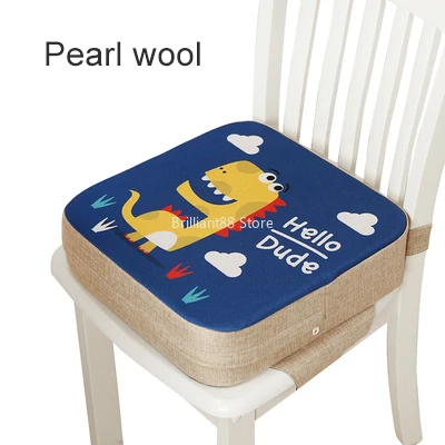 

HOT Baby Child Dining Mat Adjustable Movable Chair Portable Child Booster Chair Pad Soft Booster Pad Stroller Seat Pad