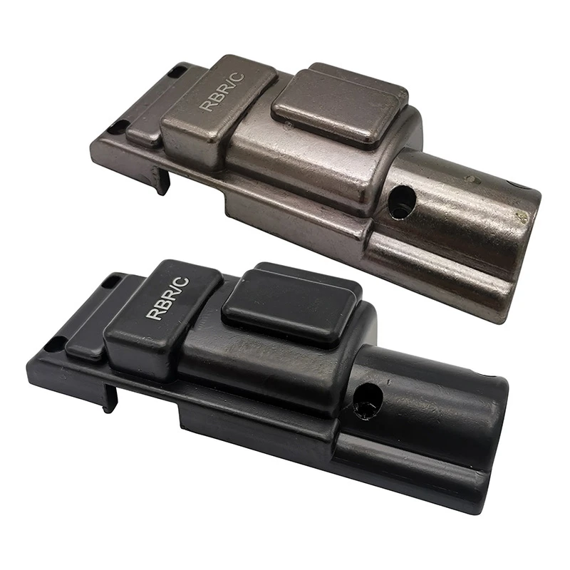 

2X For WPL D12 1/10 Metal Lower Chassis Armor Protector Skid Plate Accessories,Black & Titanium Color