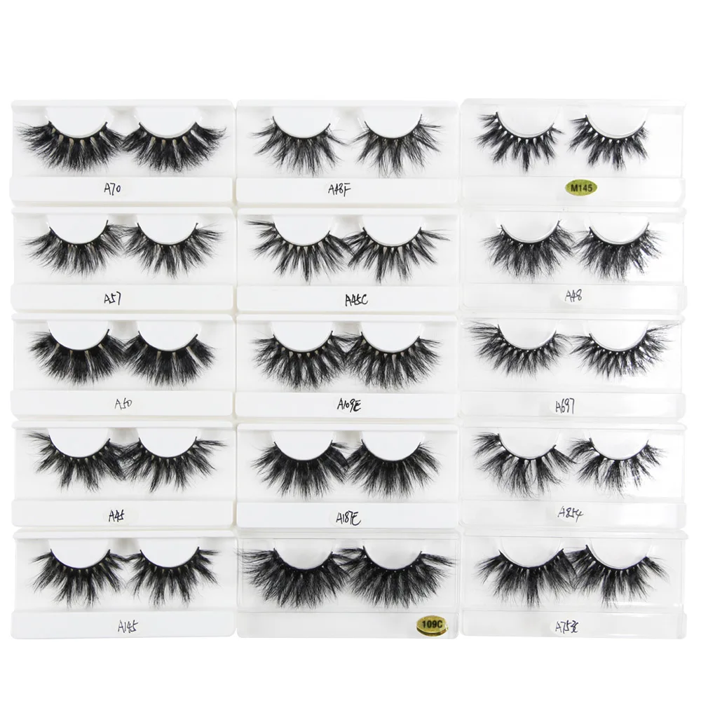 

25mm Lashes Wholesale Mink Eyelashes 3d Mink Lashes Bulk Makeup Eyelashes 25mm Long Fake Eyelash cilios maquillaje Cruelty-free