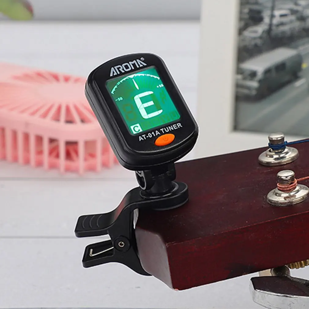 

2pcs Tuner Multiple Tuning Modes Tuner For 12 Equal Temperament Guitar Bass Ukulele Musical Instrument Accessories