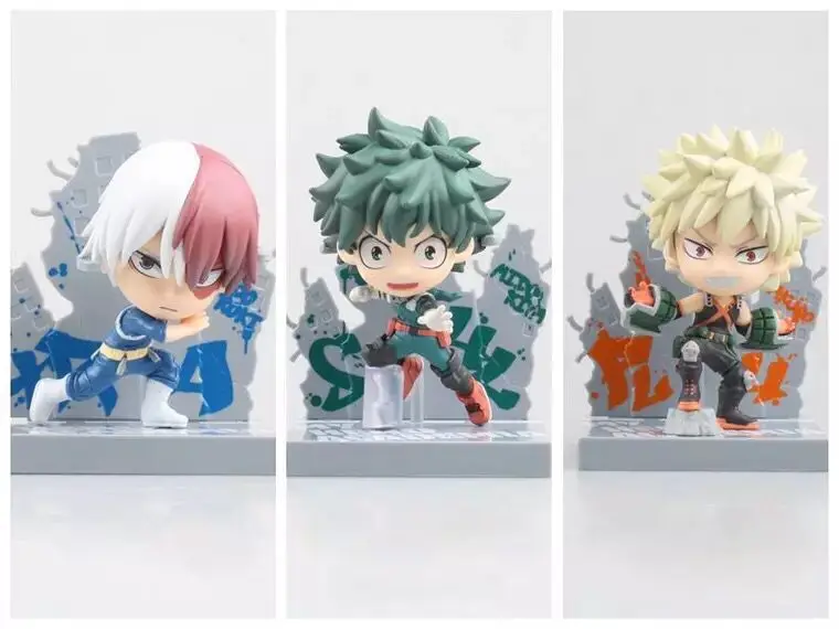 

Anime Figure My Hero Academia Figure PVC Midoriya Izuku Bakugou Katsuki Todoroki Shoto Action Figure Model Decorations Doll Toys