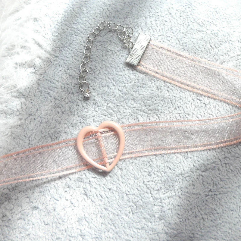 Ожерелье женское кружевное розовое стразы | Украшения и аксессуары