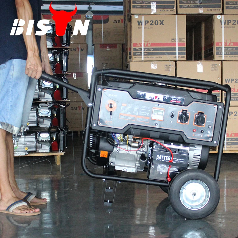 

BISON Electric Start 5kva однофазный портативный генератор открытого типа 188f двигатель бензиновый генератор 13hp