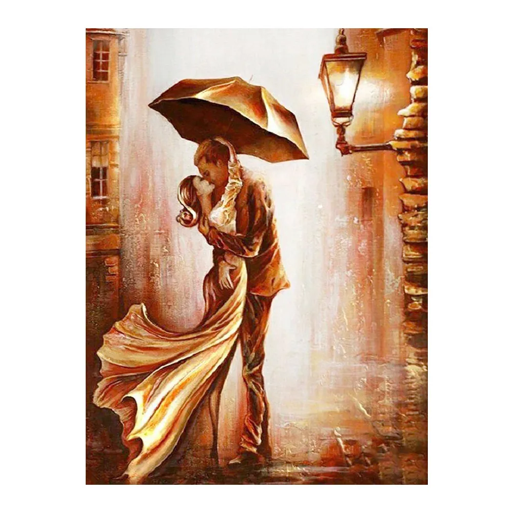 

Страстный поцелуй пара Алмазная картина круглая полная дрель Nouveaute DIY мозаика вышивка крестиком Ретро портретный узор