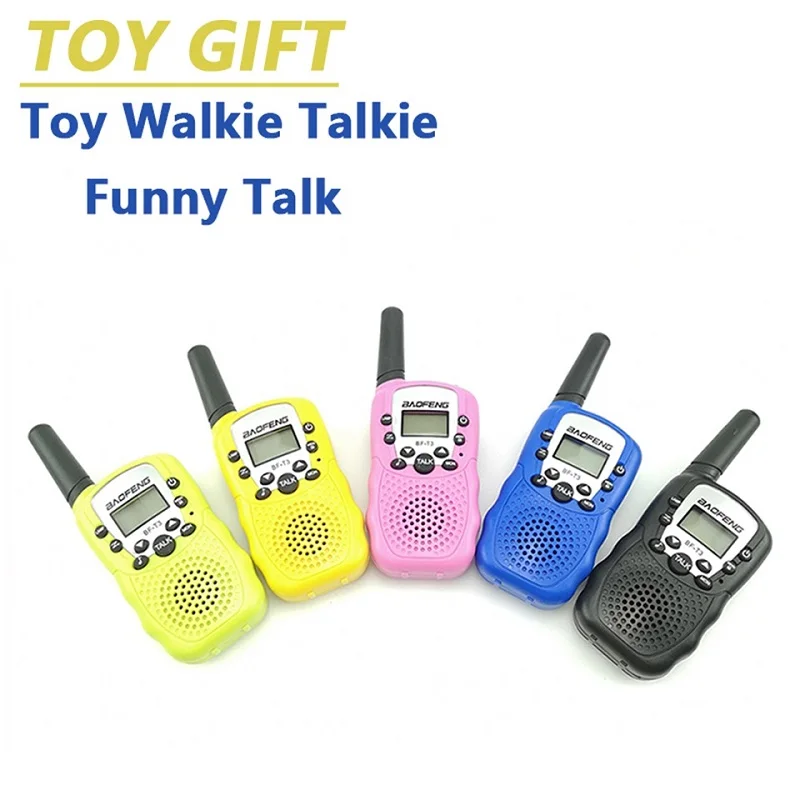 2pcs Wholesale Children Mini Kids UHF Walkie Talkie BF-T3 Baofeng FRS Two Way Radio Comunicador T3 Handy Talkie Hf Transceiver