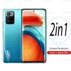 Гидрогелевая пленка 2 в 1 для xiaomi poco x3 GT, защитная пленка для передней и задней панели, для poco poko pocophone x3 m3 pro nfc f3, мягкая пленка