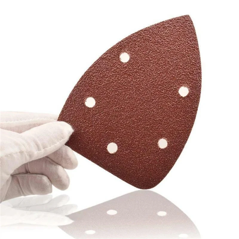 

10Pcs Sanding Sheets Sanding Discs Sandpaper Pads Triangle 5 Holes Grinding Abrasive Tool For Polishing Grit 40-1000