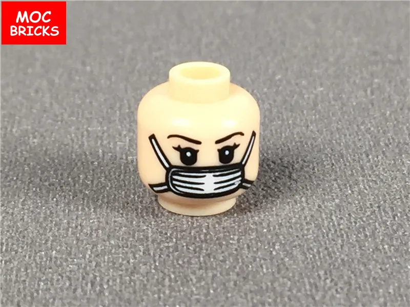 50 шт./лот MOC кирпичи для мужчин и женщин фигурки лица самовыражение DIY мини куклы