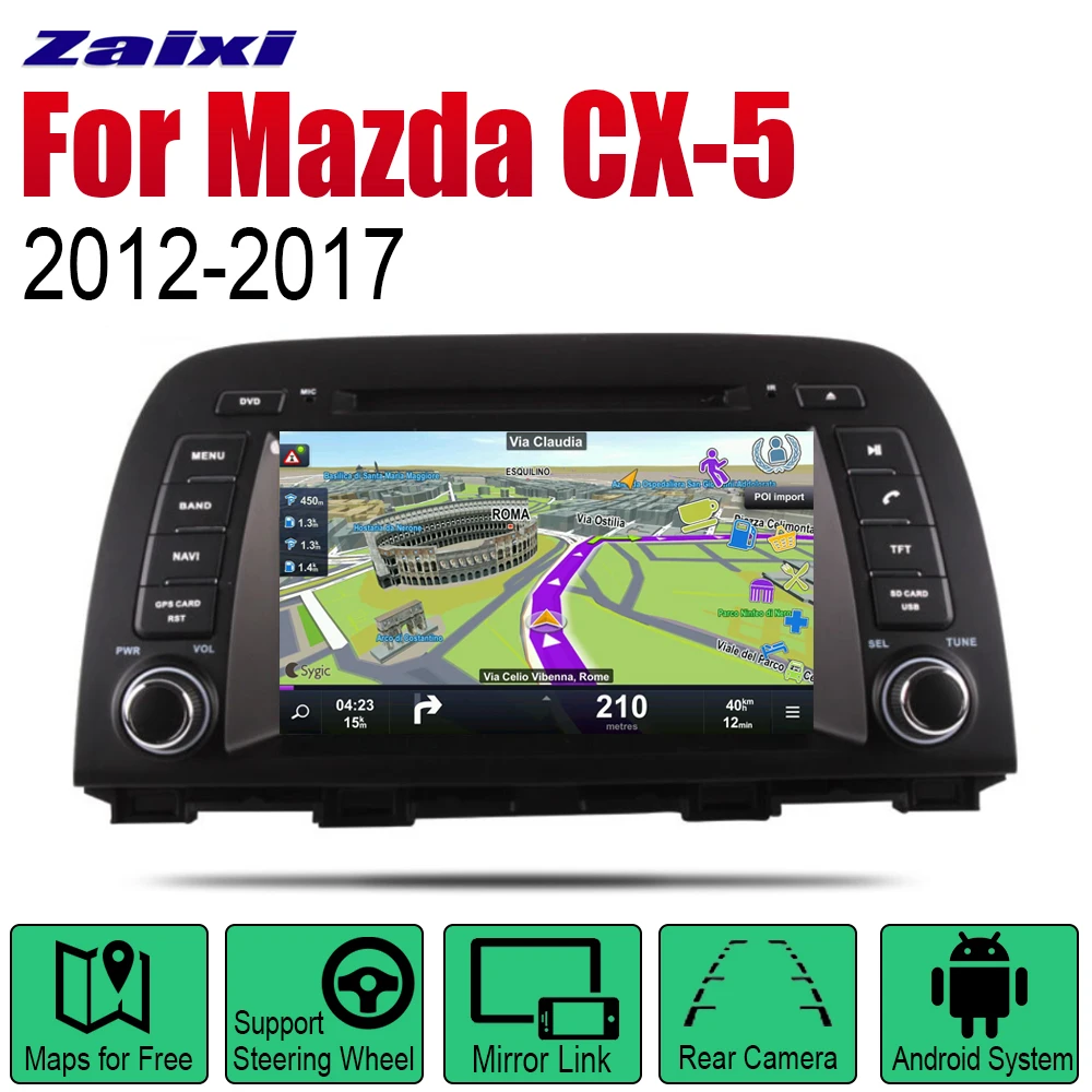 Автомагнитола на Android 2 Din DVD для Mazda CX 5 2012 2013 2014 2016 2015 2017 автомобильный