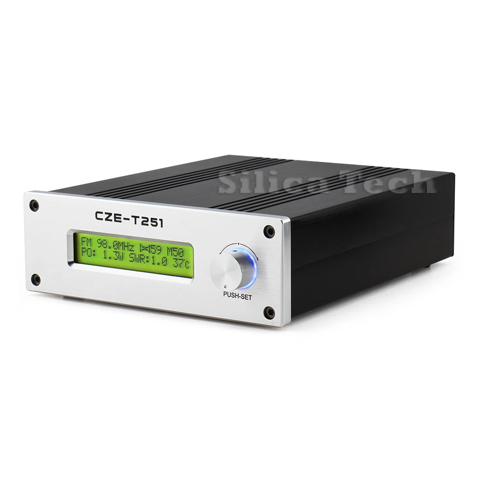 Профессиональный CZE-T251 0-25 Вт Регулируемая FM стерео передатчик hdmi прямая