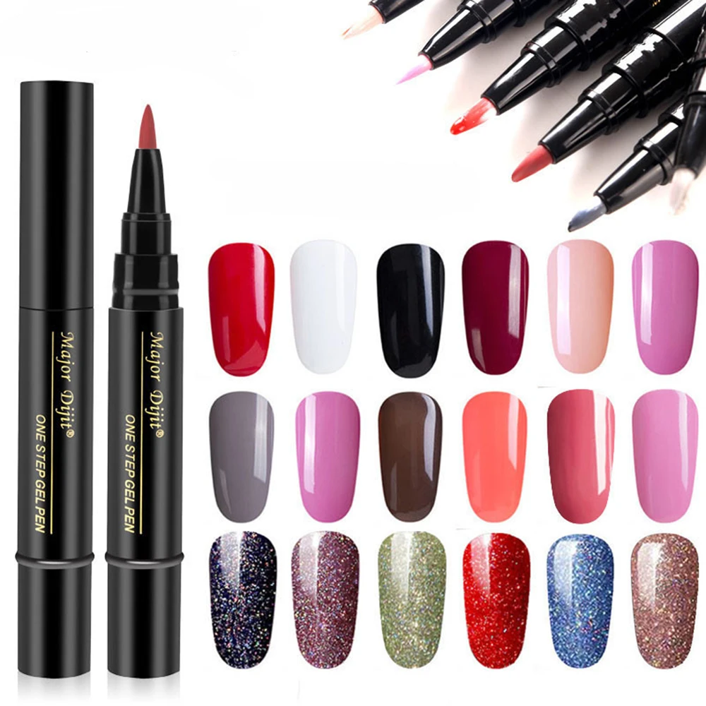 5 мл 18 цветов Новый Гель лак для ногтей в форме ручки базового и верхнего покрытия