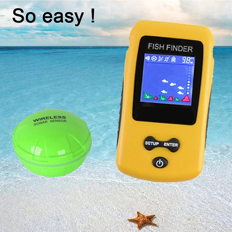 Горячие HG-перезаряжаемые портативный беспроводной эхолот гидролокатор сенсор