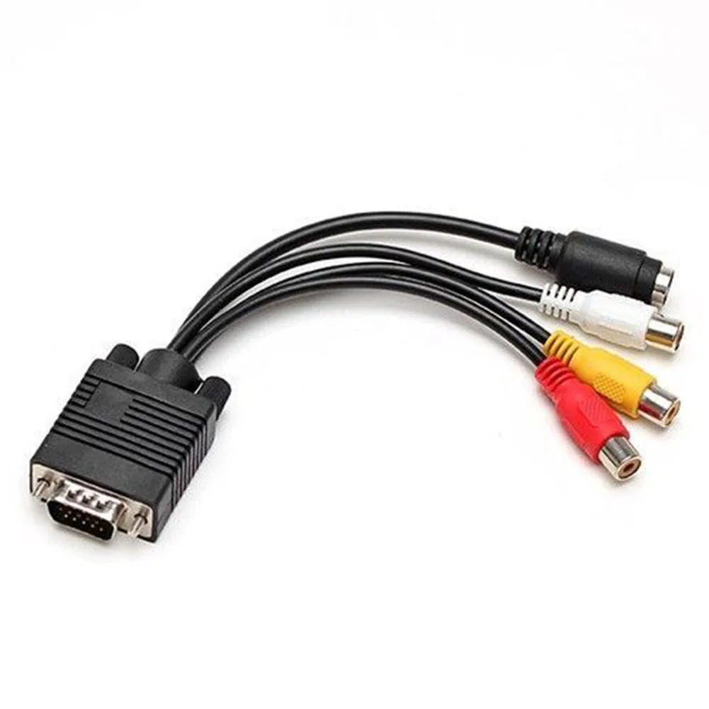 Аксессуары для HD 3 прочный ПК VGA SVGA к S-Video практичный AV tv Out портативный композитный