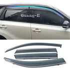 Автомобильный чехол, пластиковое стекло, ветрозащитный козырек, защита от дождясолнца, рамка на вентиляционное отверстие, 4 шт. для Suzuki S-Cross Scross SX4 2017 2018 2019 2020