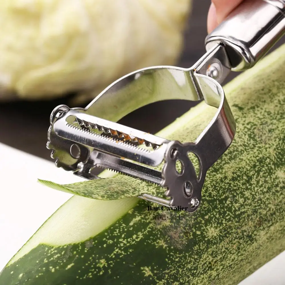 

High Quality Stainless Steel Potato Cucumber Carrot Grater Julienne Peeler Vegetables Fruit Peeler Double Planing Grater Tools