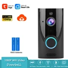 Tuya WiFi смарт-видео двухсторонний домофон HD 1080PPIR Обнаружение движения Ночное видение дверной звонок безопасности Камера облачного хранилища