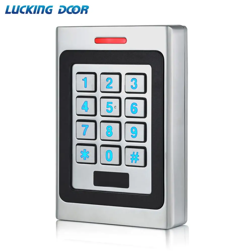 AC RFID Клавиатура система контроля доступа Комплект Дверной замок 125 кГц EM карта IP67 водонепроницаемый металлический чехол для безопасности входная дверь считыватель автономный - Цвет: AC