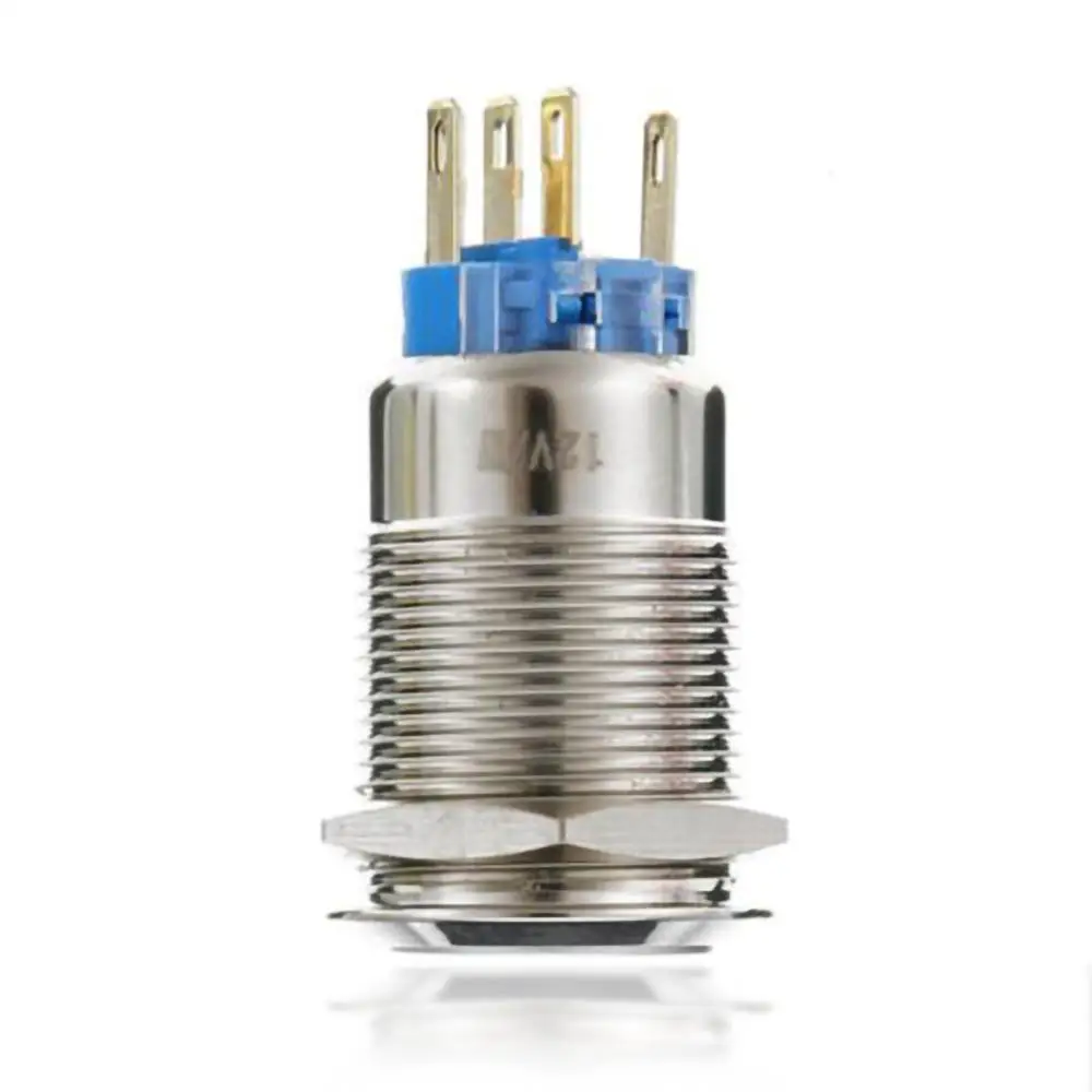 19mm Metal push button switch LED Power Switch Waterproof Engine Stainless Steel Car Auto Motorcycle Starter | Автомобили и