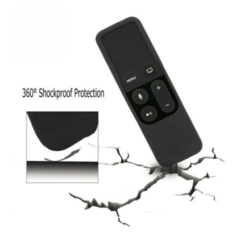 

for Apple TV Remote Control Wall Mount Brackets Stand with Silicone Siri Remote Control Protection Case for Apple TV 4Th