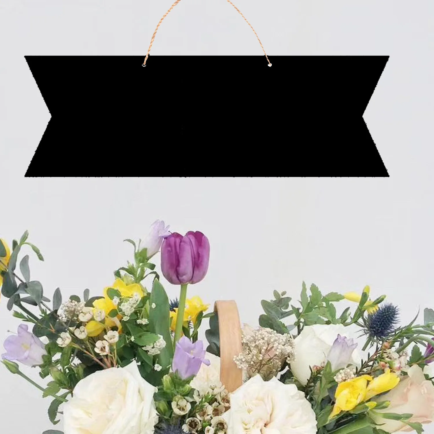 Деревянная доска сделай сам Двухсторонняя с подвесной веревкой для свадебной